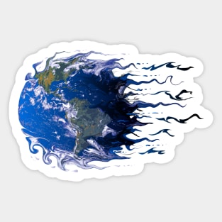 Warped Earth Sticker